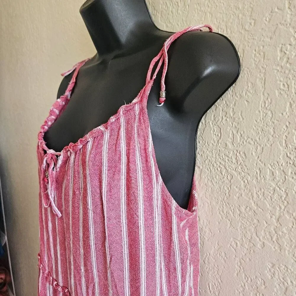 Angie Striped Midi Dress